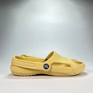 Crocs Classic Clog Light Yellow Slip On Comfort Shoes Lightweight Women's Size 6